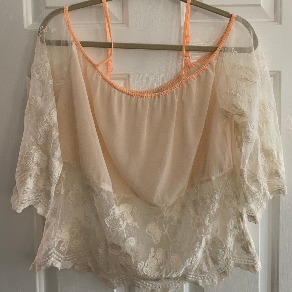 Long sleeve off the shoulder blouse